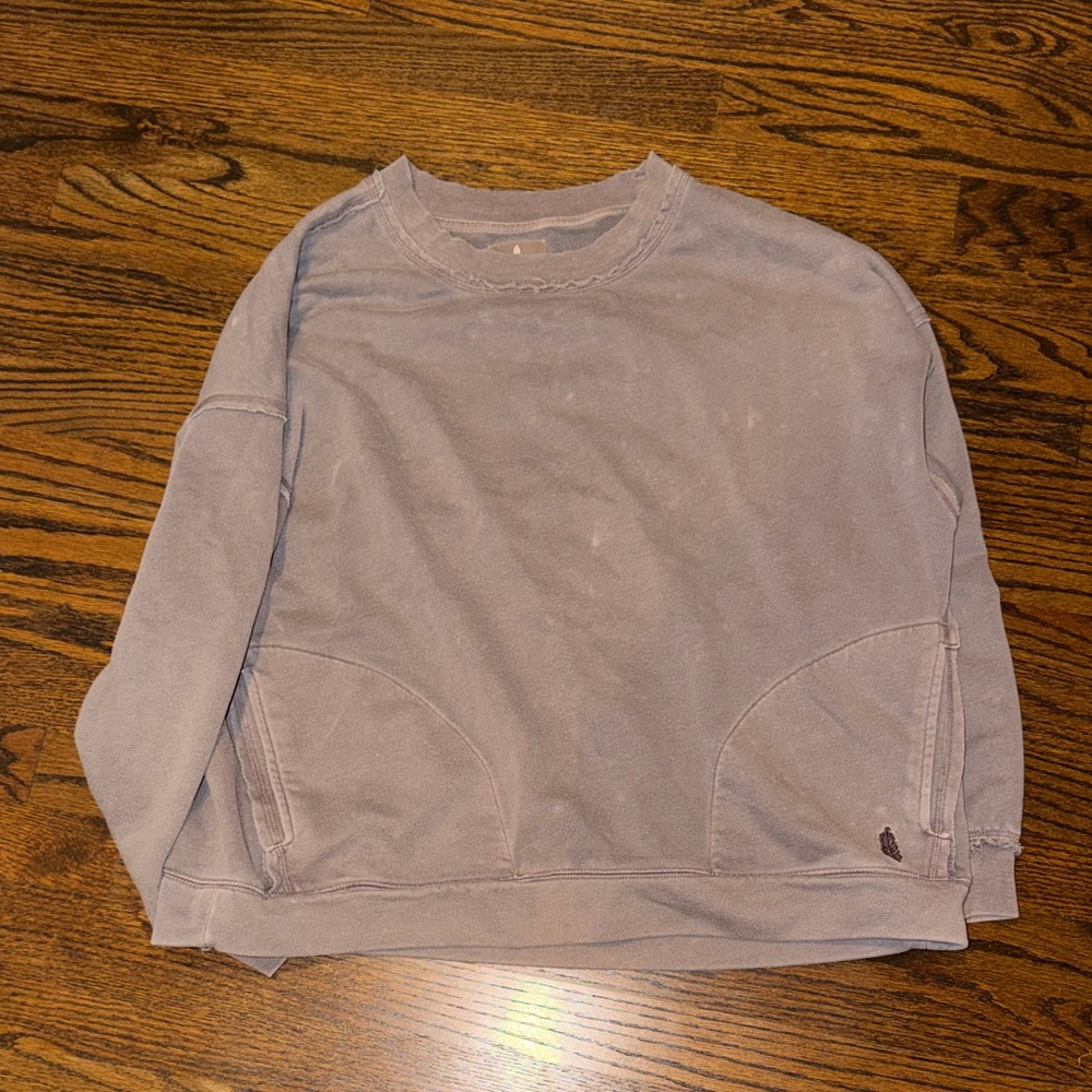 Free People Gray Sweatshirt